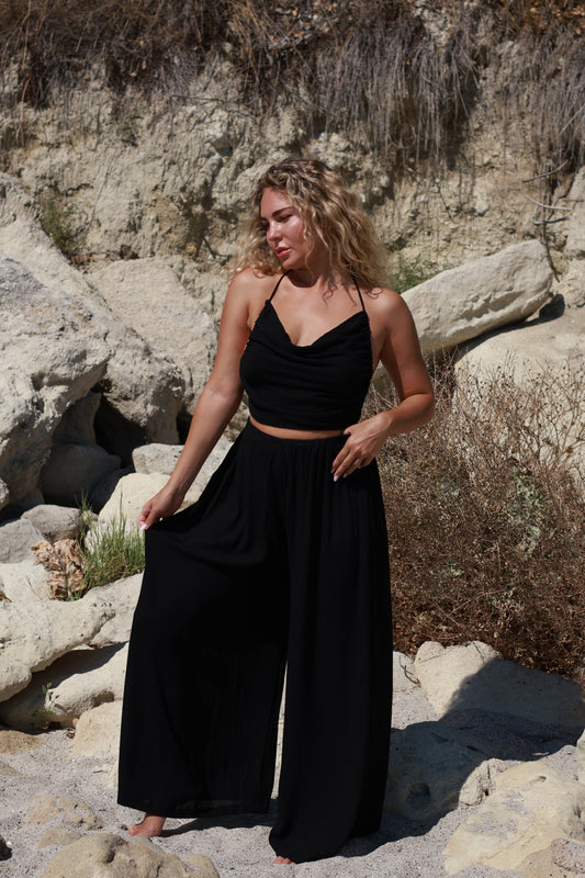 Saraya Kimono Set Black