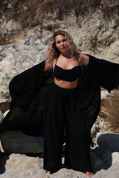 Saraya Kimono Set Black