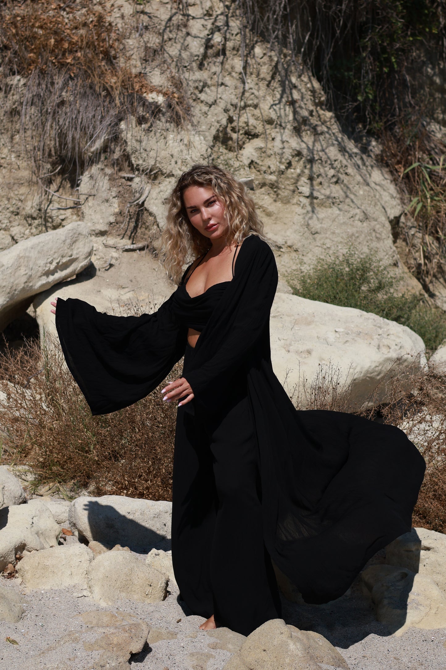 Saraya Kimono Set Black