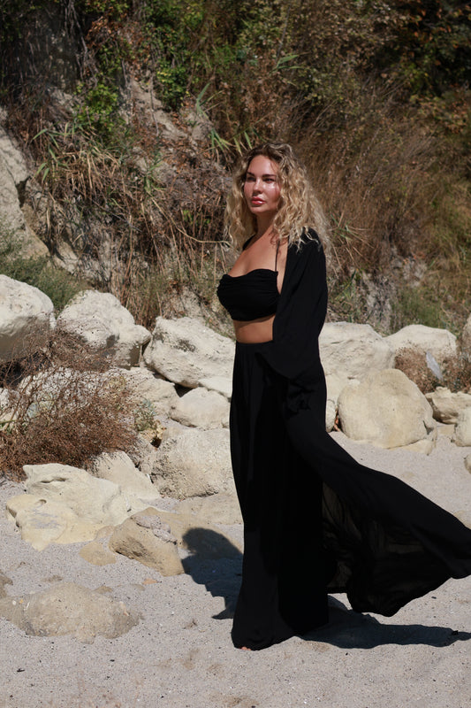 Saraya Kimono Set Black
