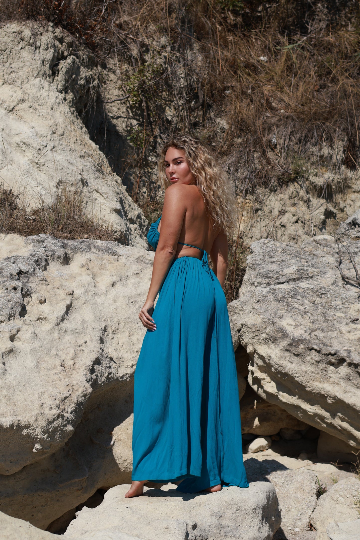 Saraya Kimono Set Blue