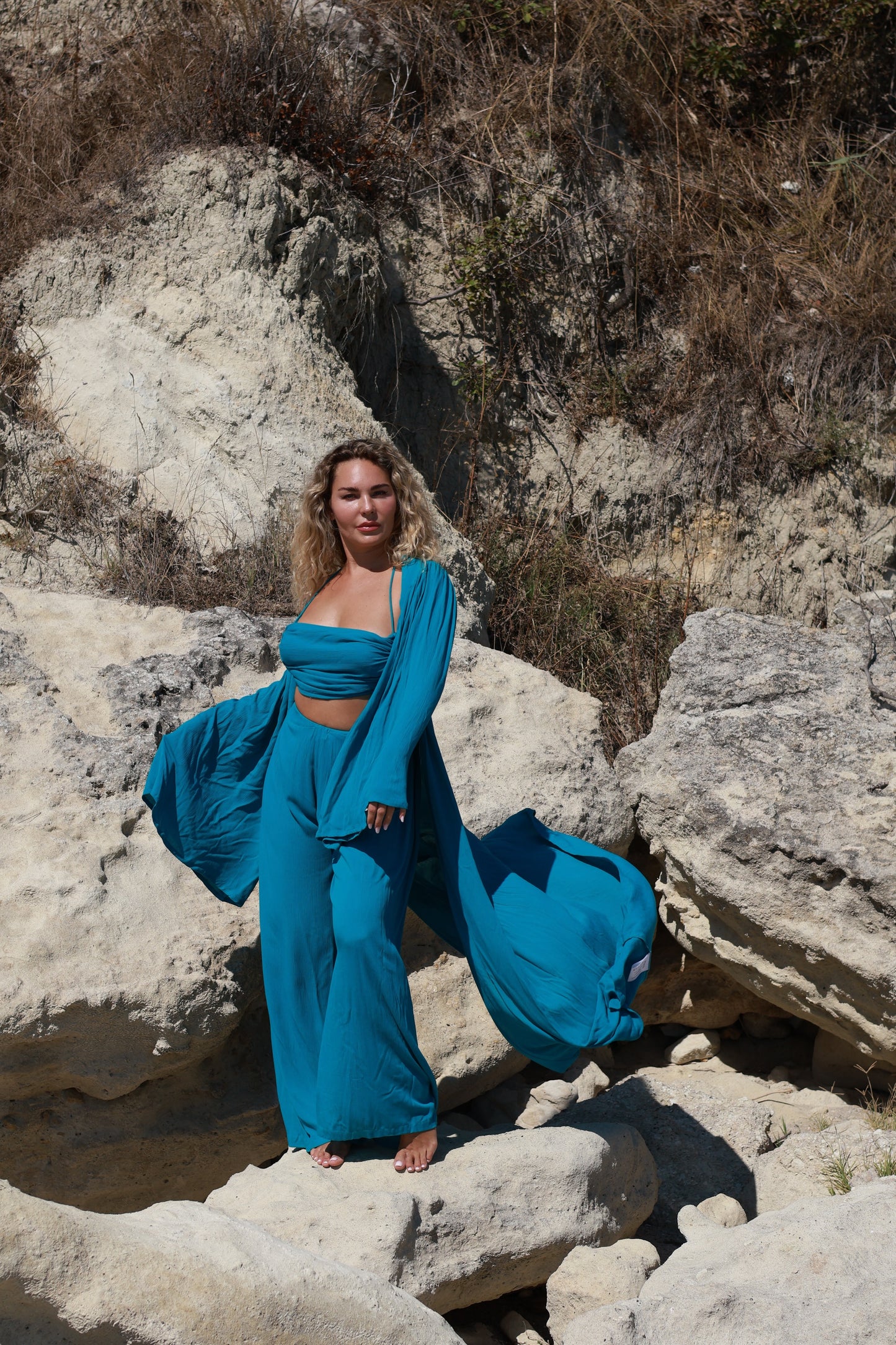 Saraya Kimono Set Blue