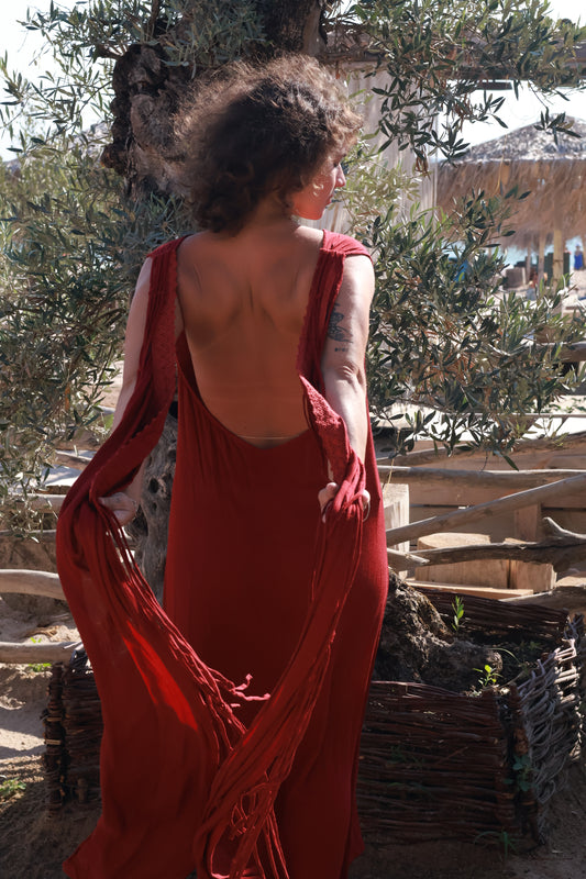 Wings Boho Red