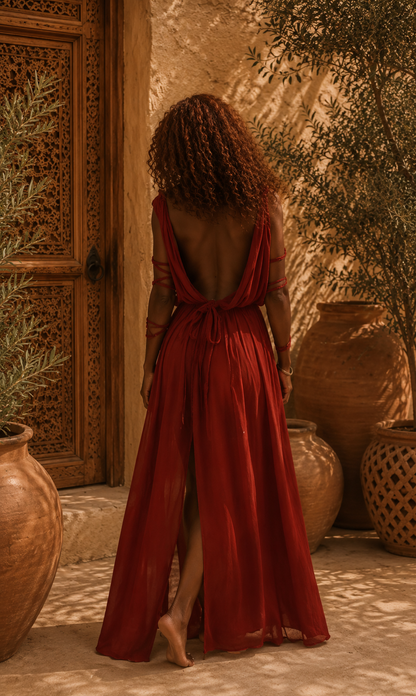 Greek Goddess Red